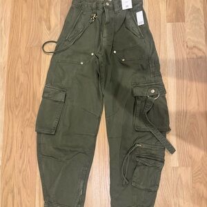 GAP x CULT GAIA Olive Cargo Barrel Pants